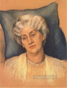 Retrato del estudio de Jane Morris para la prerrafaelita Evelyn De Morgan The Hourglass Pinturas al óleo